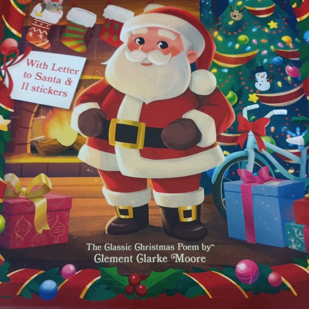 The Night Before Christmas Book with Letter‎ to Santa & Stickers Hardcover